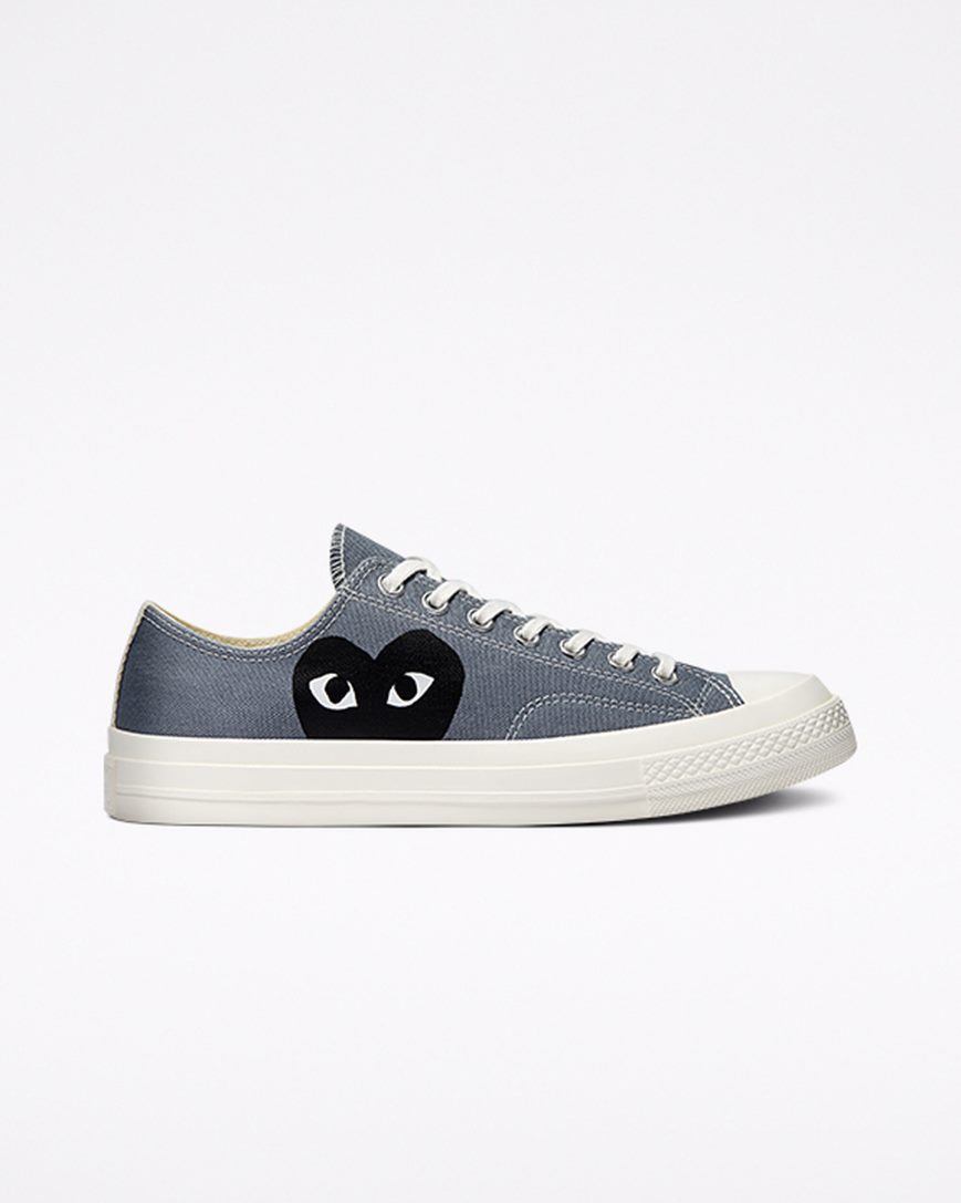 Dámské Boty Nízké Converse x Comme des Garçons PLAY Chuck 70 Šedé Černé | CZ TNLS60